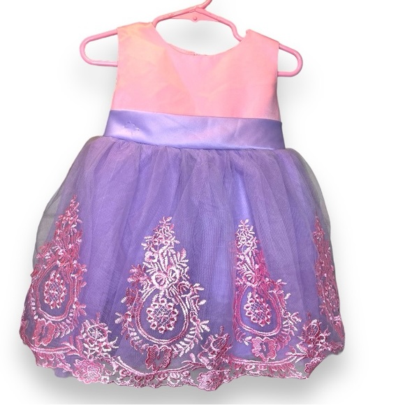 Other - Baby girl pastel pink dress size 12-24month